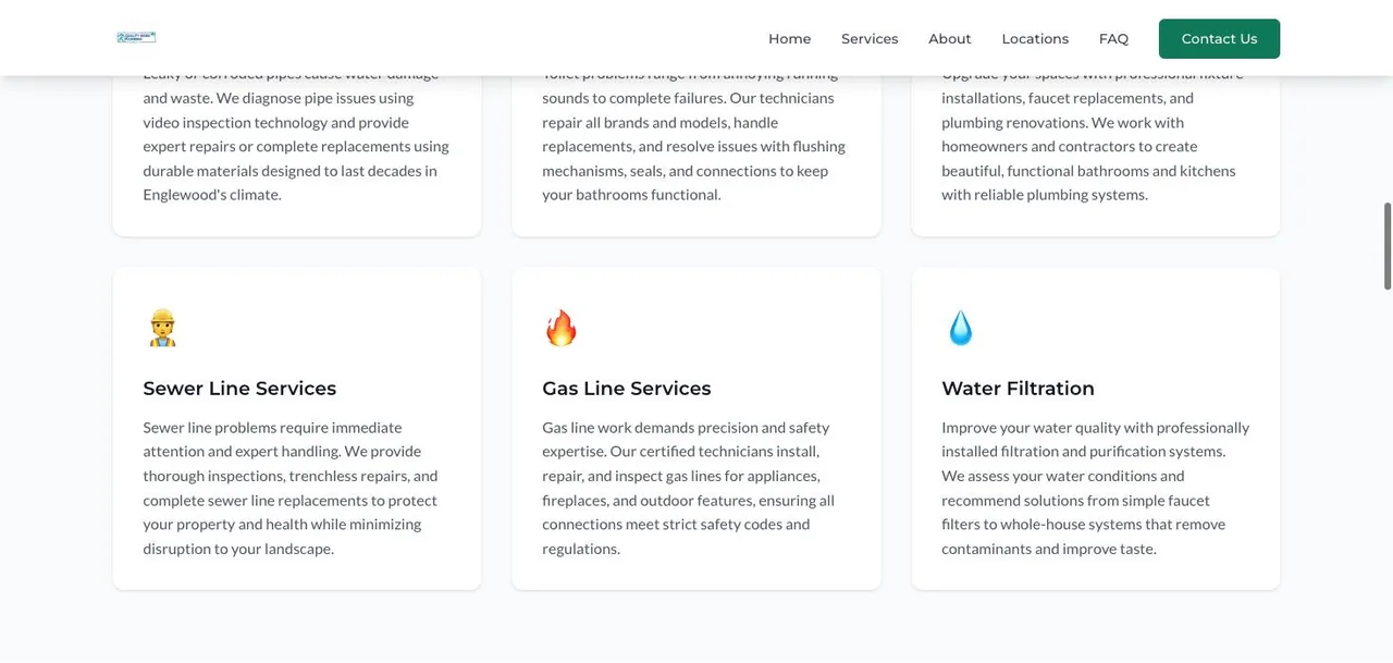 Quality Work Plumbing Englewood CO cover