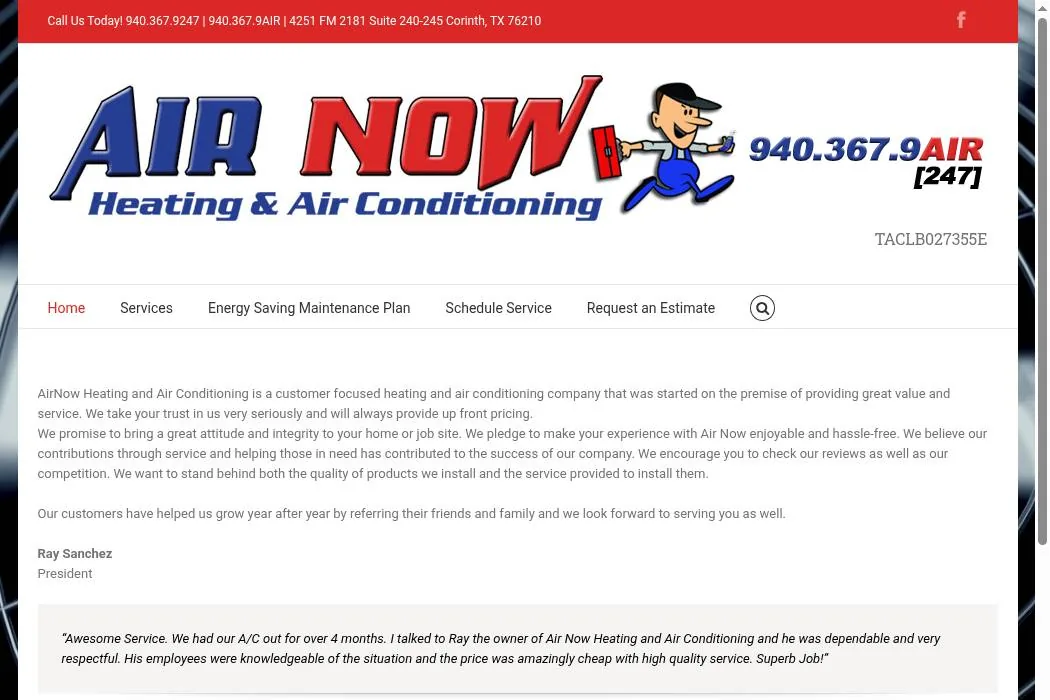AirNow Heating and Air Conditioning cover