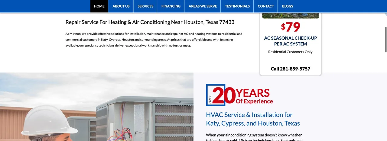 Mirtron A/C Heating LLC cover