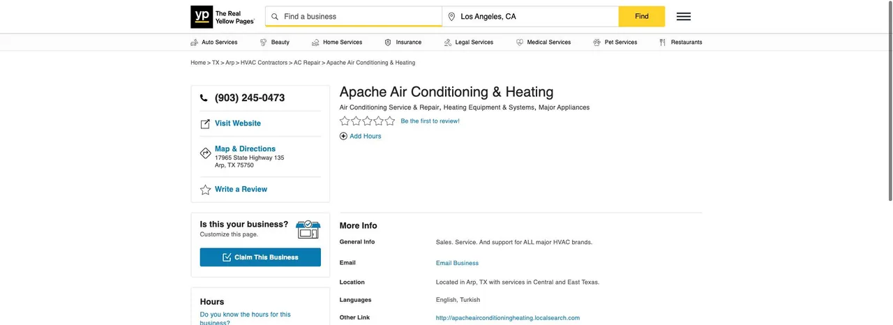 Apache Air Conditioning & Heating cover