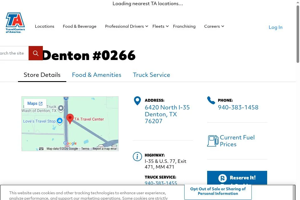 TravelCenters of America cover
