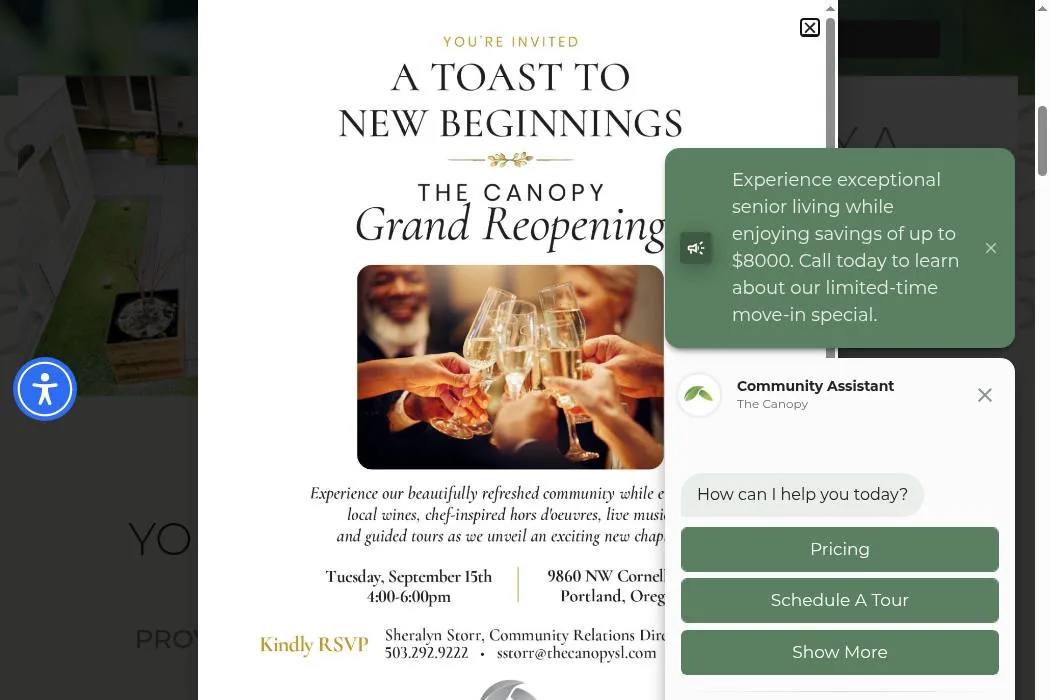 The Canopy a Senior Living Community cover