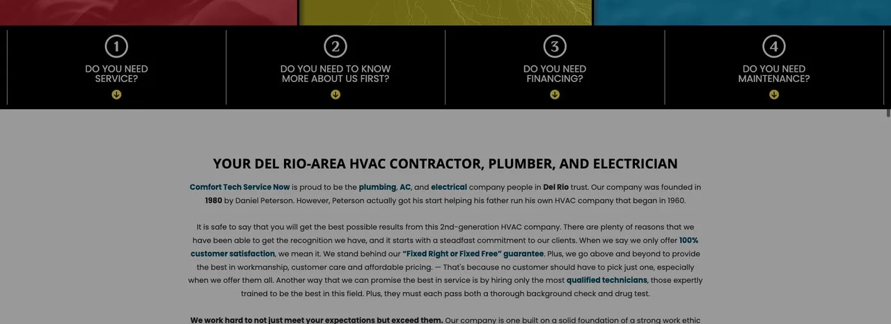 Comfort Tech Service Now cover