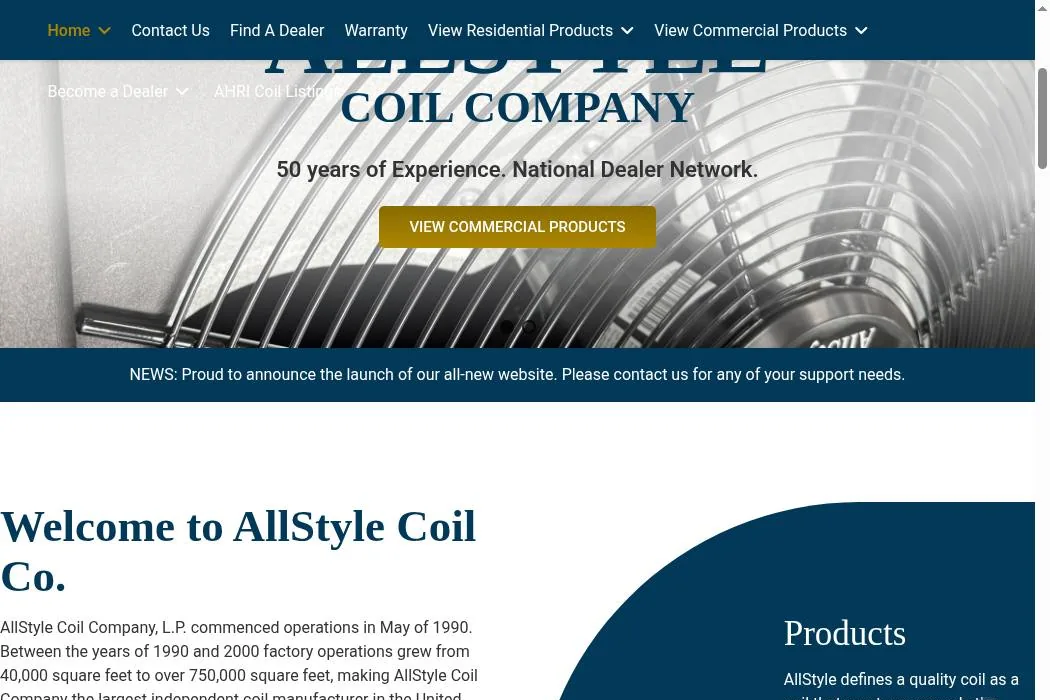 AllStyle Coil Company, L.P. cover