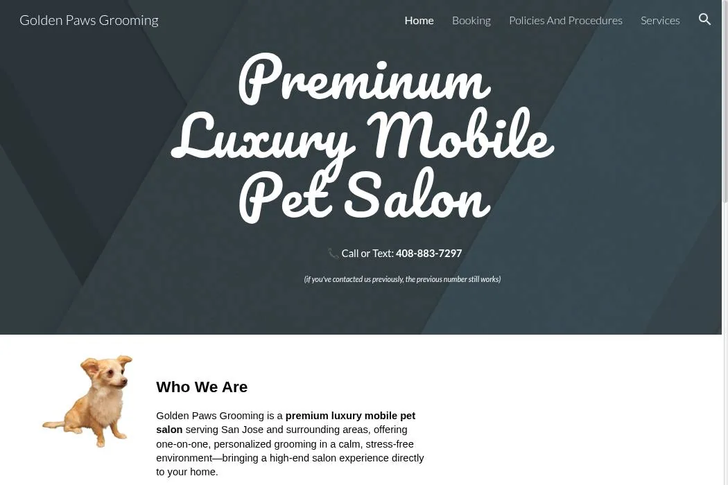 Golden Paws Grooming cover