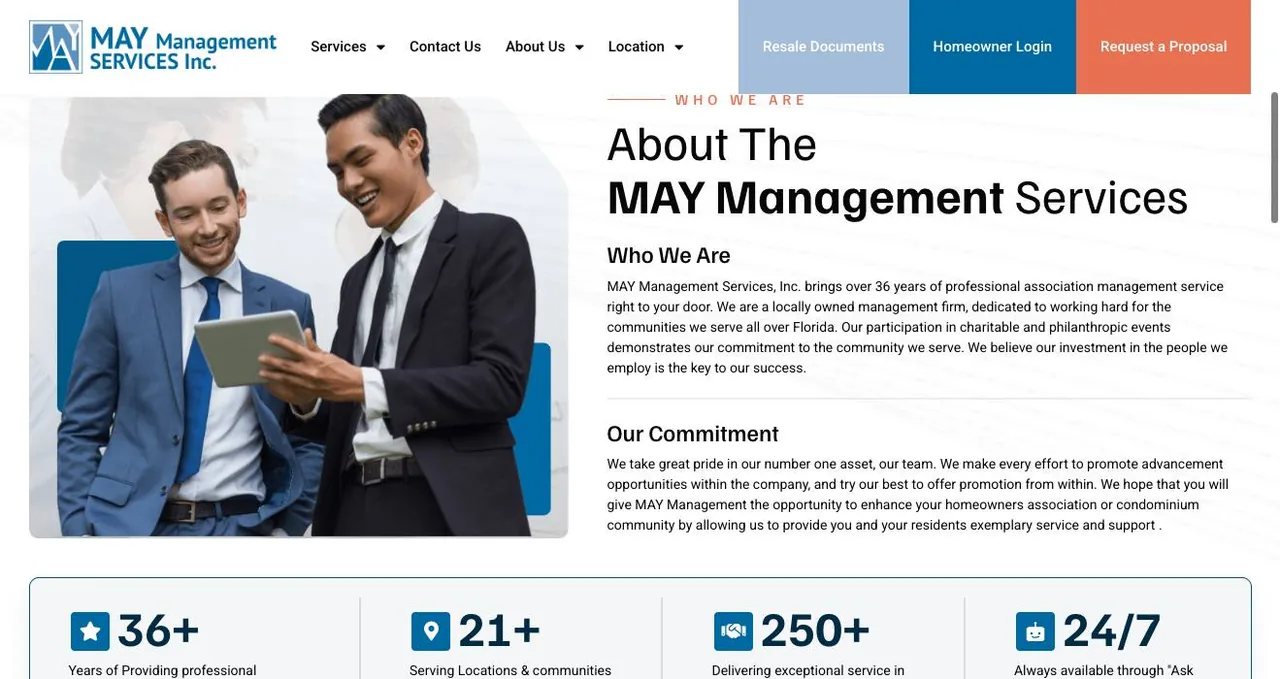 MAY Management Services cover