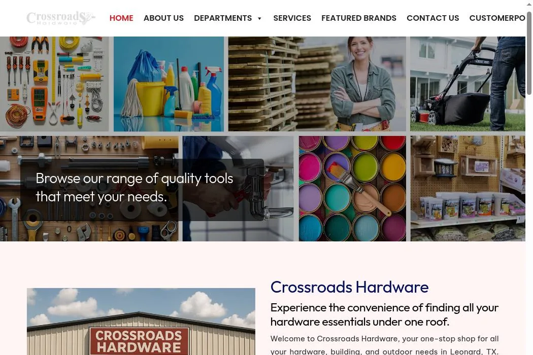 Crossroads Hardware cover