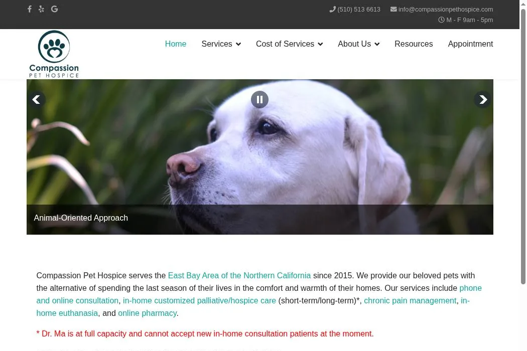 Compassion Pet Hospice & In-Home Euthanasia cover