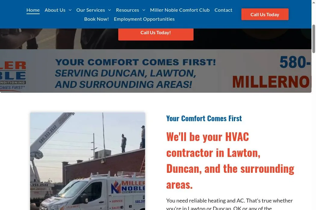 Miller Noble Heating & Air Conditioning cover