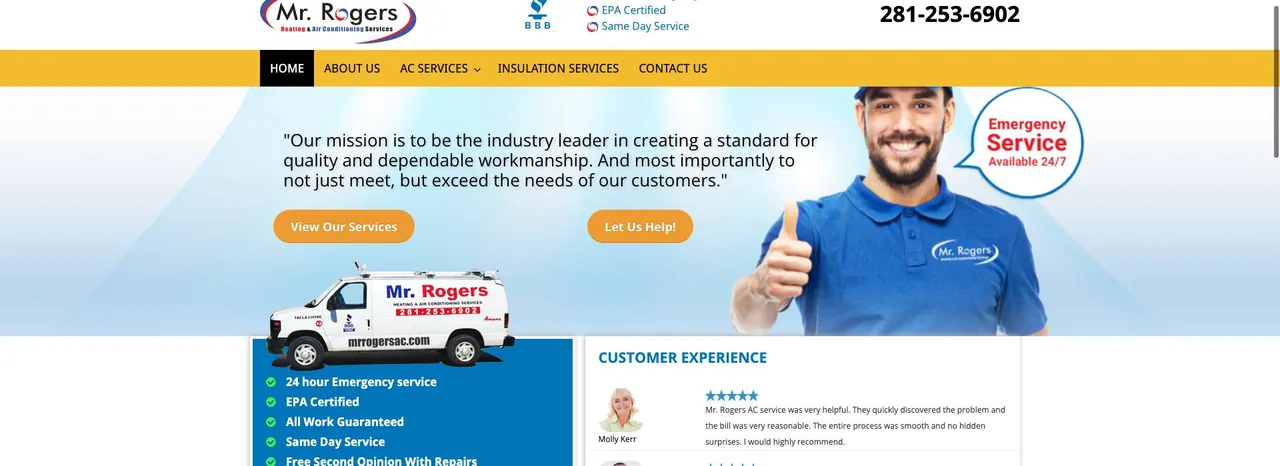 Mr. Rogers Heating & Air Conditioning Services cover