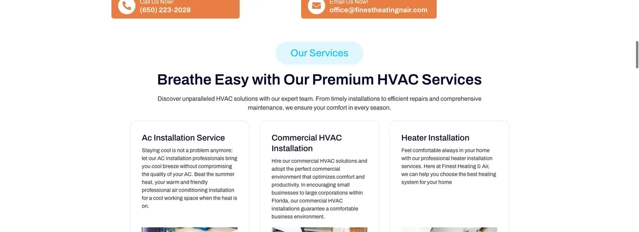 Finest Heating & Air cover