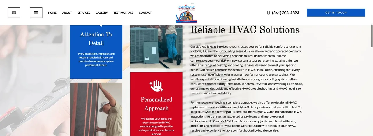 Garcia's AC & Heat Services cover