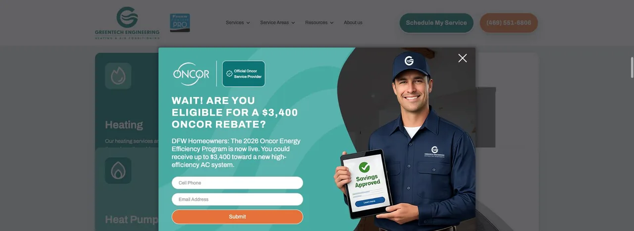 Greentech Engineering Heating & Air Conditioning cover