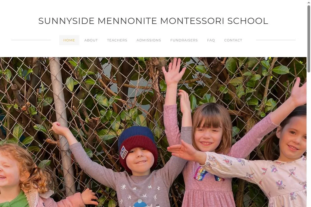Sunnyside Mennonite Montessori School cover
