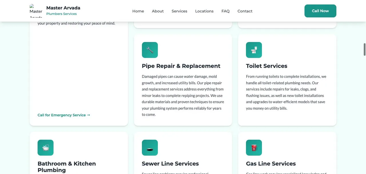Master Arvada Plumbers Services cover