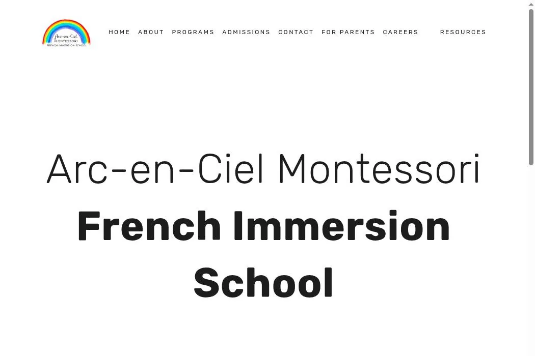 Arc‑en‑Ciel Montessori French Immersion School cover