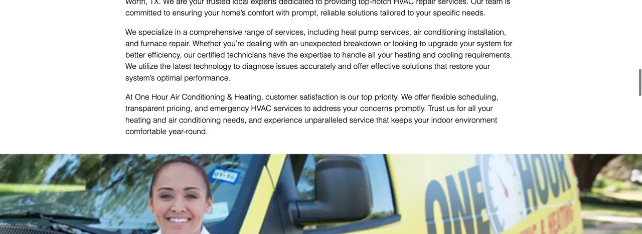 One Hour Air Conditioning & Heating cover