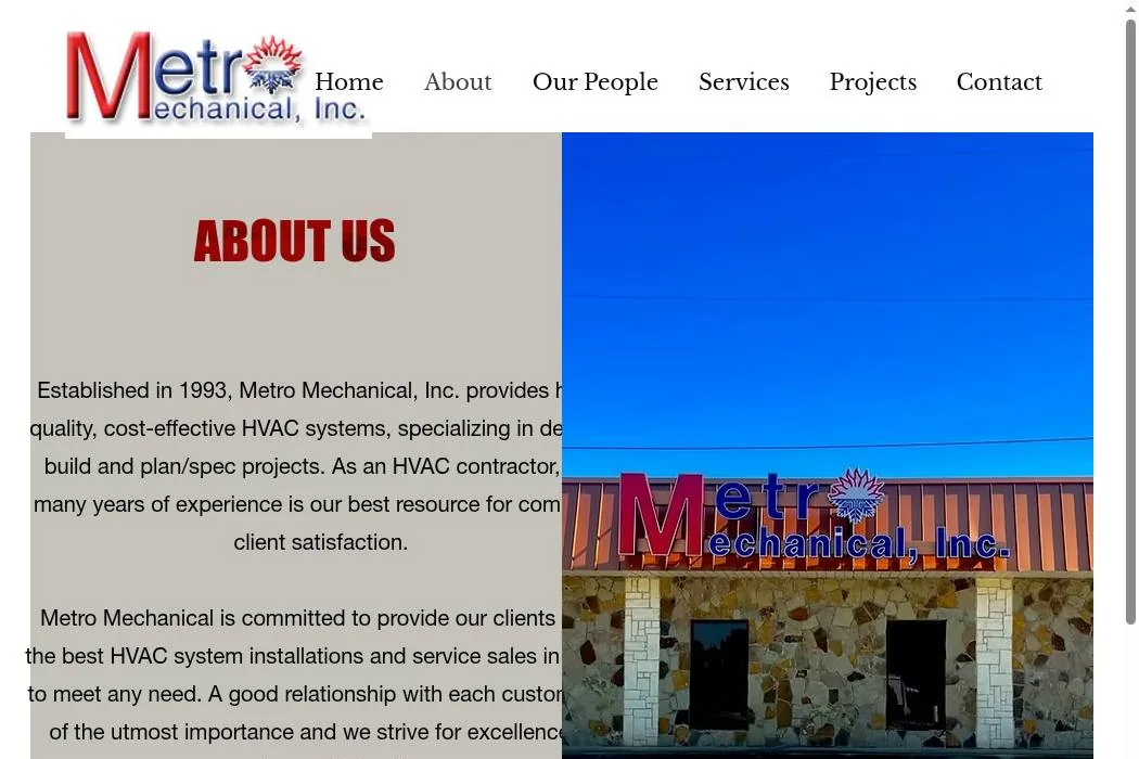Metro Mechanical, Inc. cover