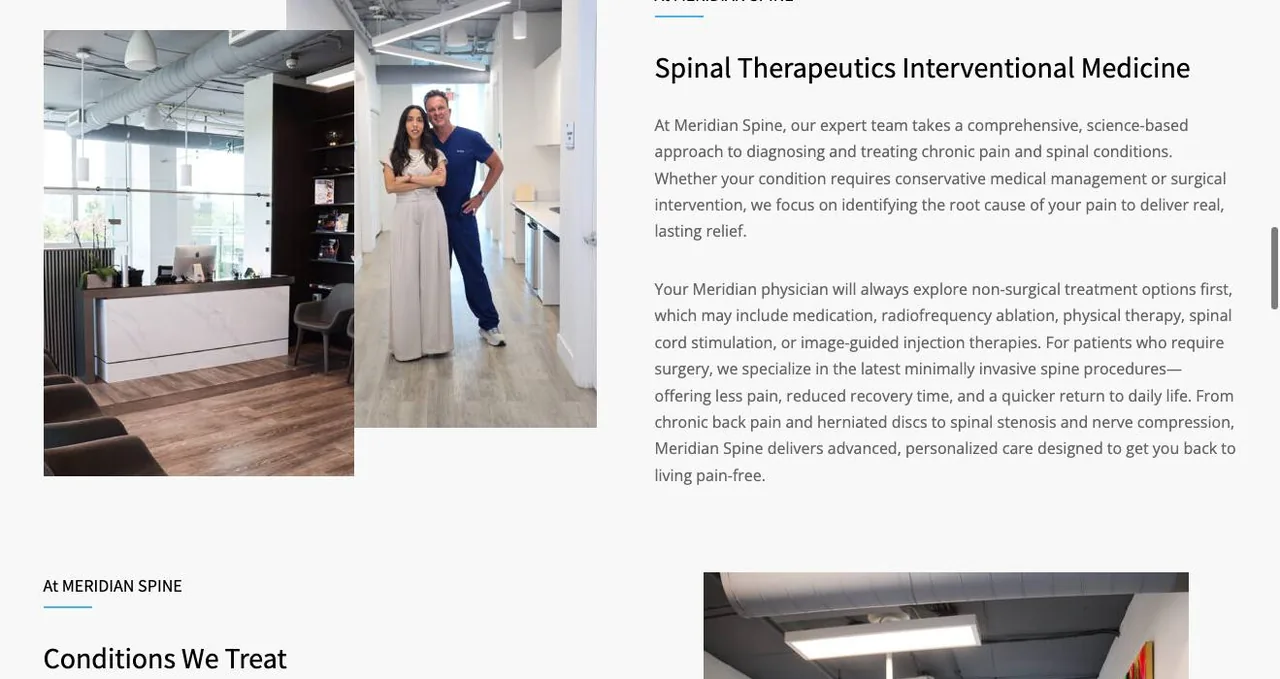 Meridian Spinal Therapeutics Interventional Medicine cover