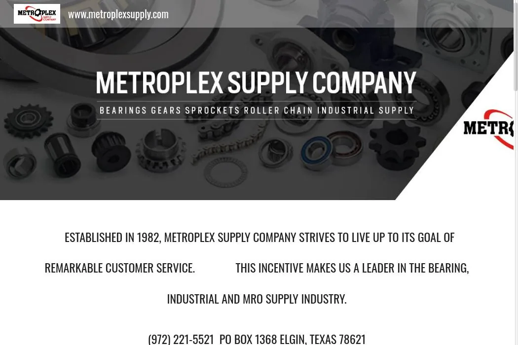 Metroplex Supply Company cover