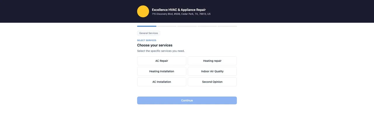 Excellence HVAC & Appliance Repair cover