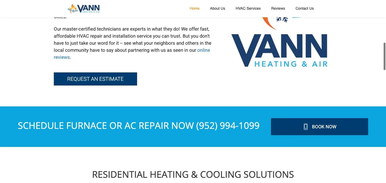 Vann Heating & Air cover