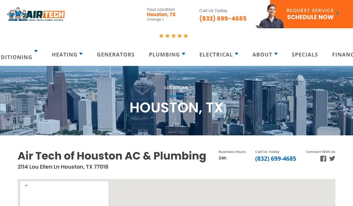 Air Tech of Houston AC & Plumbing cover