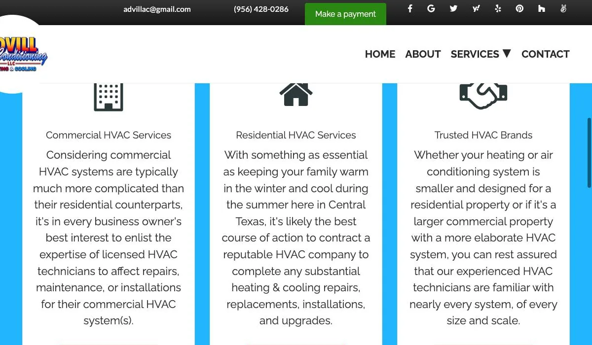 Advill Air Conditioning, LLC cover