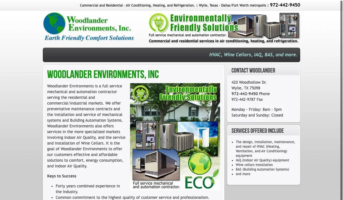 Woodlander Environments, Inc cover
