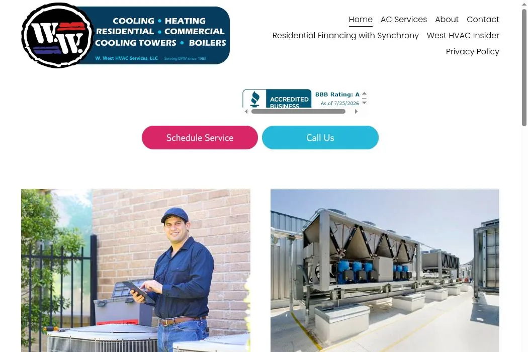 W. West HVAC Services, LLC cover
