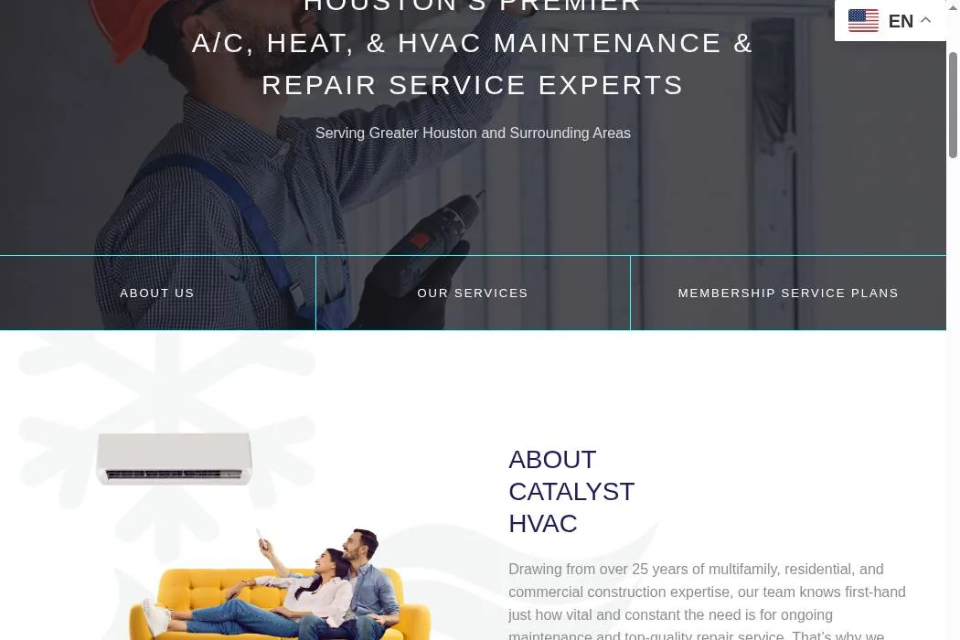 Catalyst HVAC cover