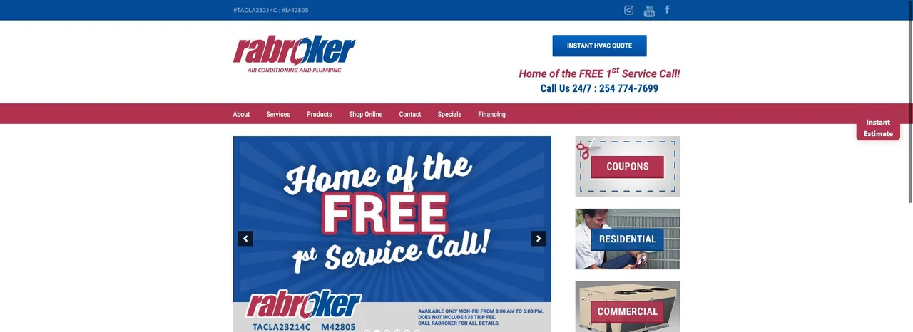 Rabroker Air Conditioning & Plumbing cover