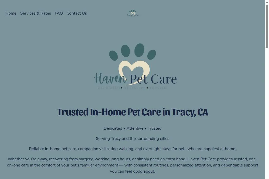 Haven Pet Care cover