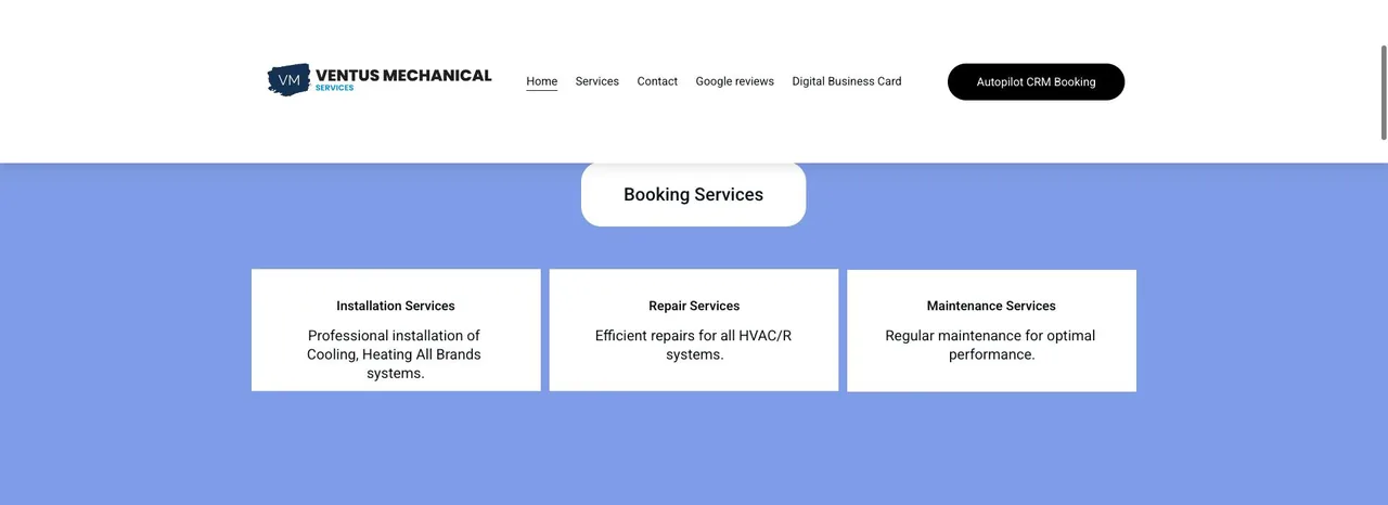 Ventus Mechanical Services cover