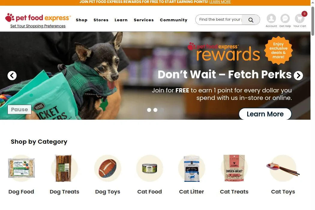 Pet Food Express cover
