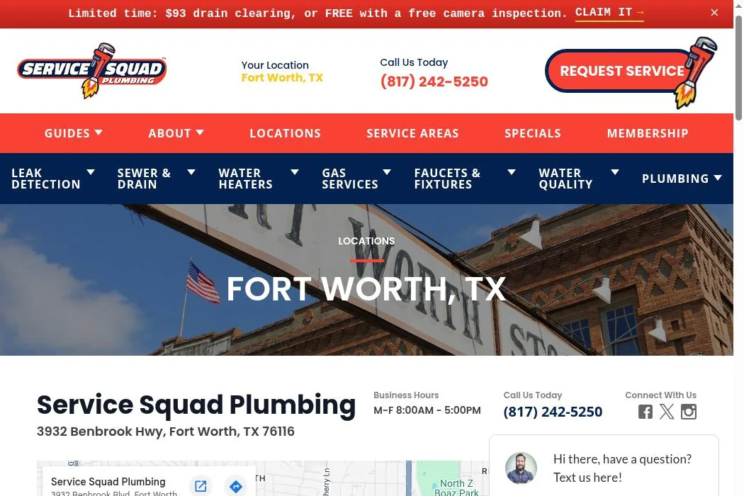 Service Squad Plumbing cover
