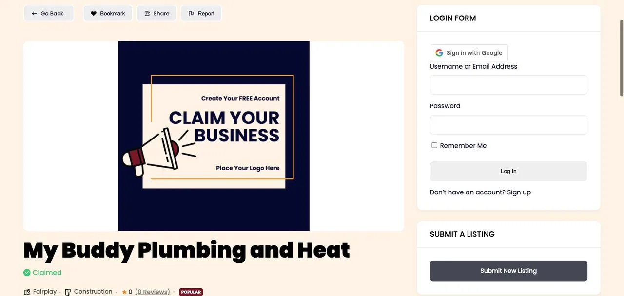 My Buddy Plumbing and Heat cover