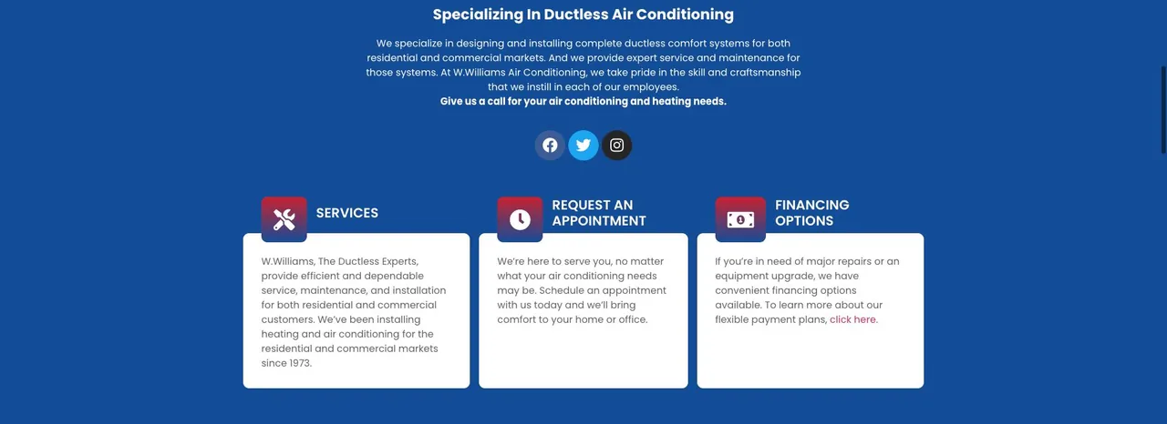 W.Williams Air Conditioning cover