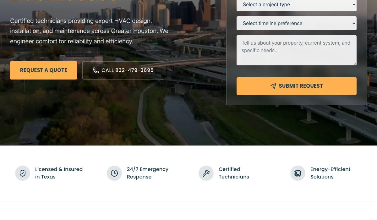Commercial HVAC Services of Houston cover