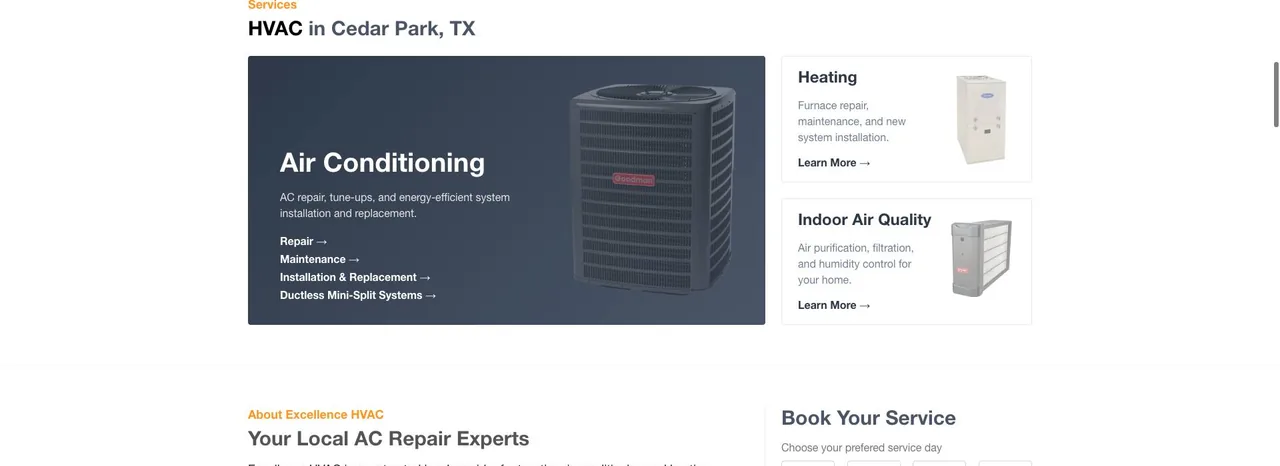 Excellence HVAC cover