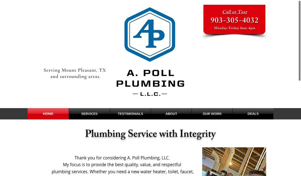 A. Poll Plumbing, LLC. cover