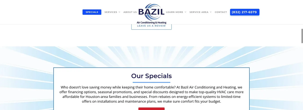 Bazil Air Conditioning and Heating cover