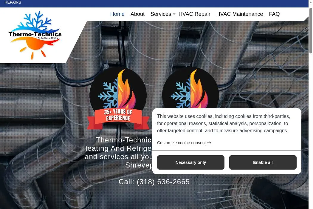 Thermo‑Technics Air Conditioning Heating And Refrigeration cover