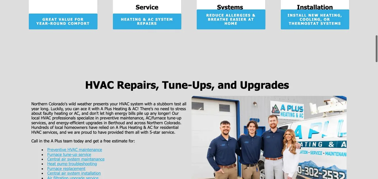 A Plus Heating & Air cover
