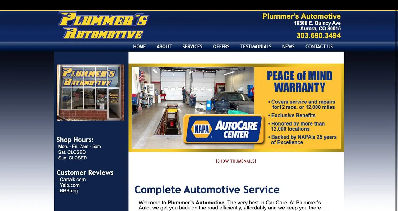 Plummer's Automotive cover