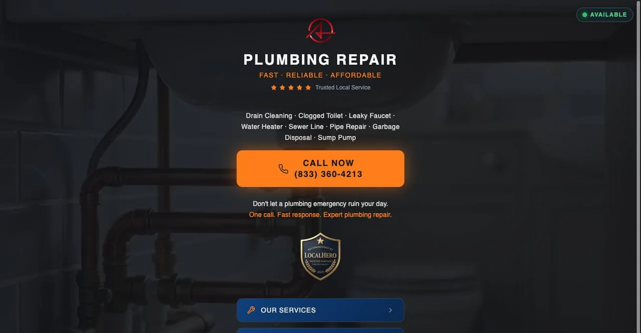 PLUMBING REPAIR cover