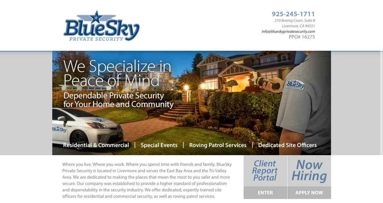 BlueSky Private Security cover