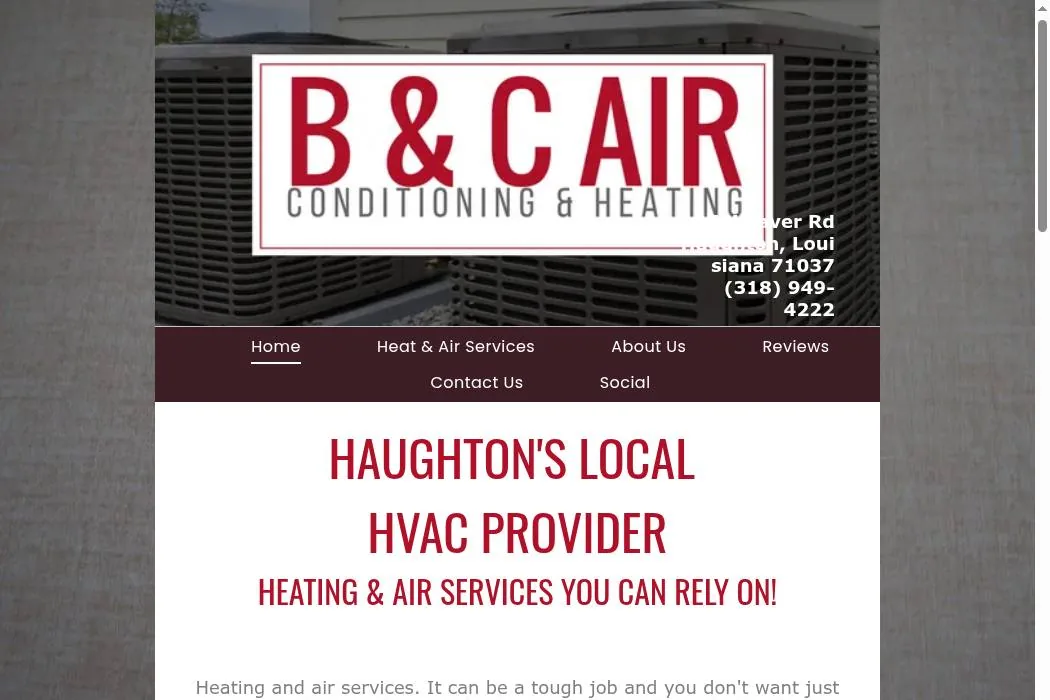 B & C Air Conditioning & Heating cover