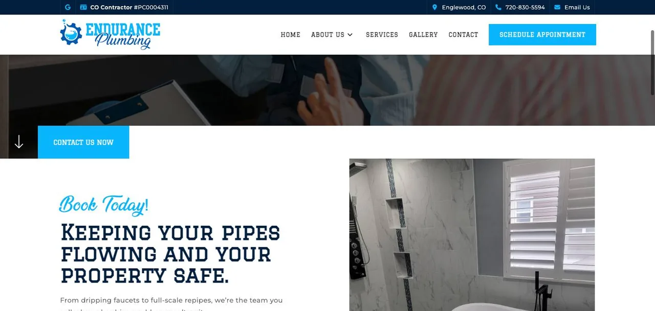 Endurance Plumbing cover