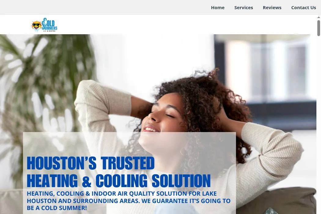 Cold Summers A.C. and Heating cover